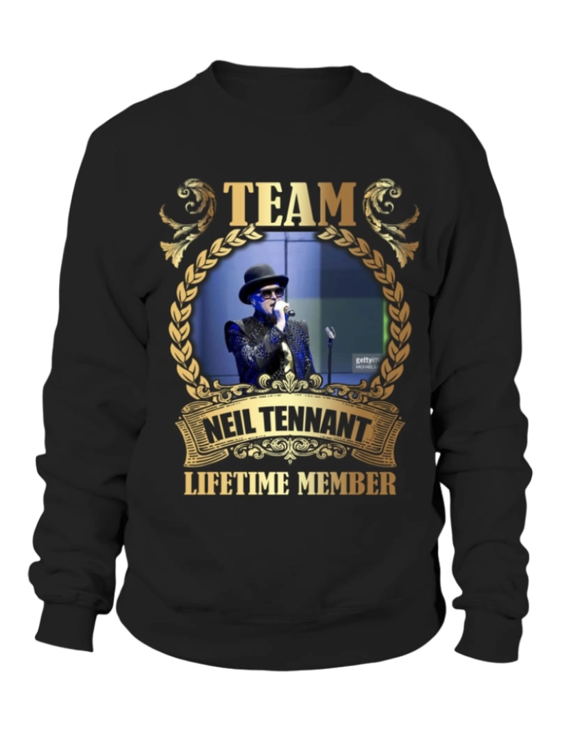 imagem de moletom TEAM NEIL TENNANT - Moletom LIFETIME MEMBER Moletom CrewneckHoodie-S1