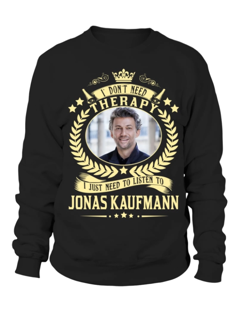 Rockinstone - moletom PARA OUVIR JONAS KAUFMANN moletom CrewneckHoodie moletom-S