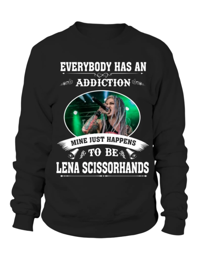 Rockinstone - moletom Moletom TO BE LENA MÃOS DE TESOURA CrewneckMoletom com capuz-S