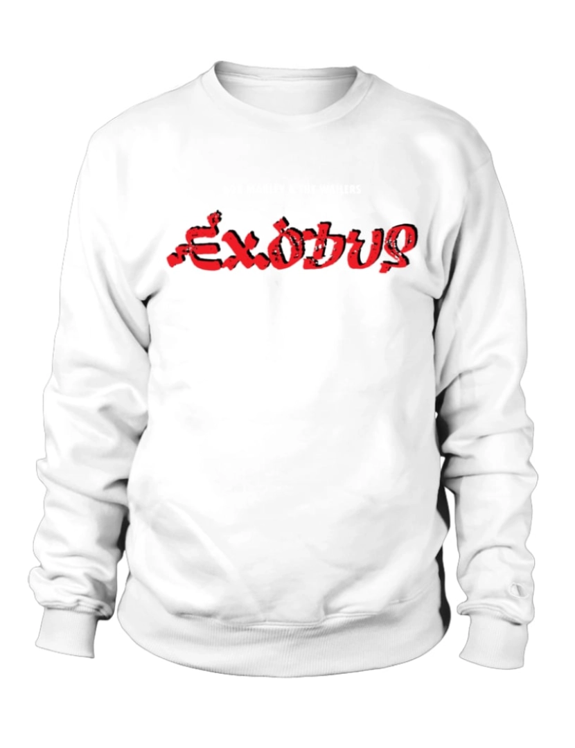 Rockinstone - moletom RK70S-WT. Bob Marley - Moletom Exodus CrewneckMoletom com capuz-S