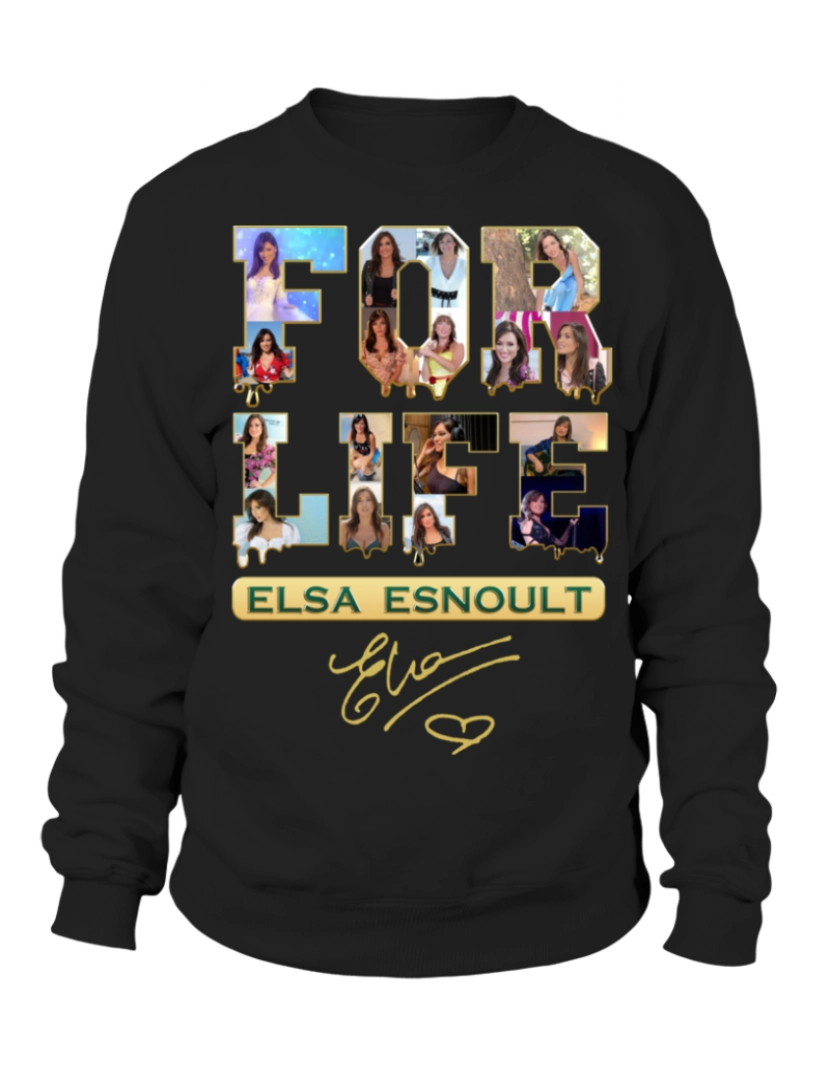 Rockinstone - moletom Moletom ELSA ESNOULT FOR LIFE Moletom CrewneckHoodie-S