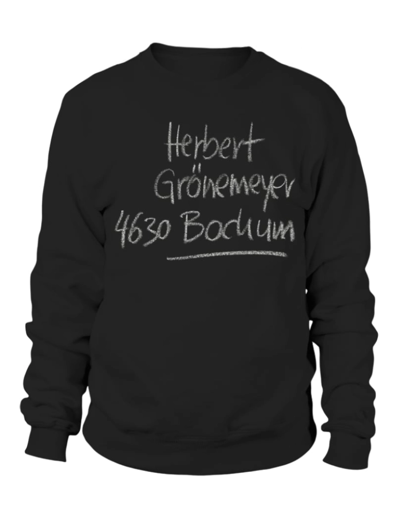 Rockinstone - moletom 50GER-BK-30. Herbert Grönemeyer-4630 Moletom Bochum CrewneckMoletom com capuz-S