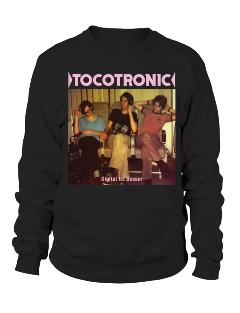 Rockinstone - moletom 50GER-BK-20. Moletom Tocotronic-Digital Ist Besser CrewneckHoodie moletom-S