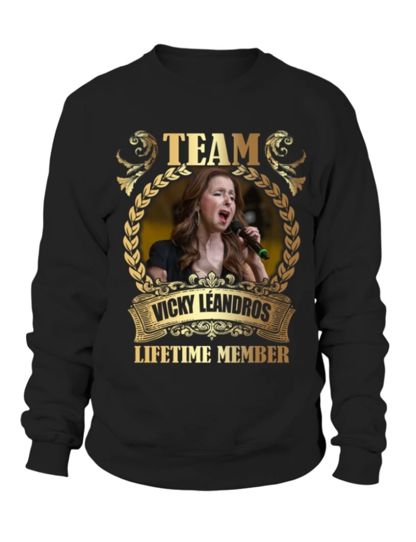 imagem de moletom TEAM VICKY LEANDROS - Moletom LIFETIME MEMBER CrewneckMoletom com capuz-S1