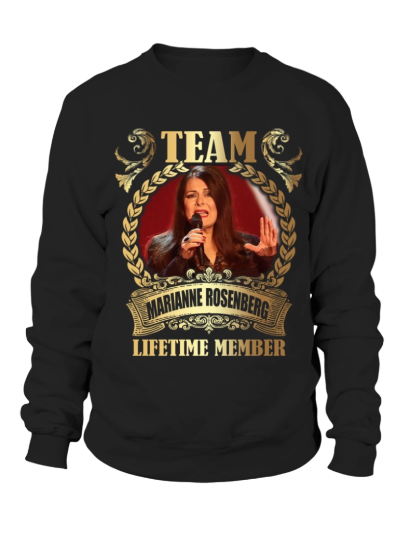 imagem de moletom TEAM MARIANNE ROSENBERG - Moletom LIFETIME MEMBER CrewneckMoletom com capuz-S1