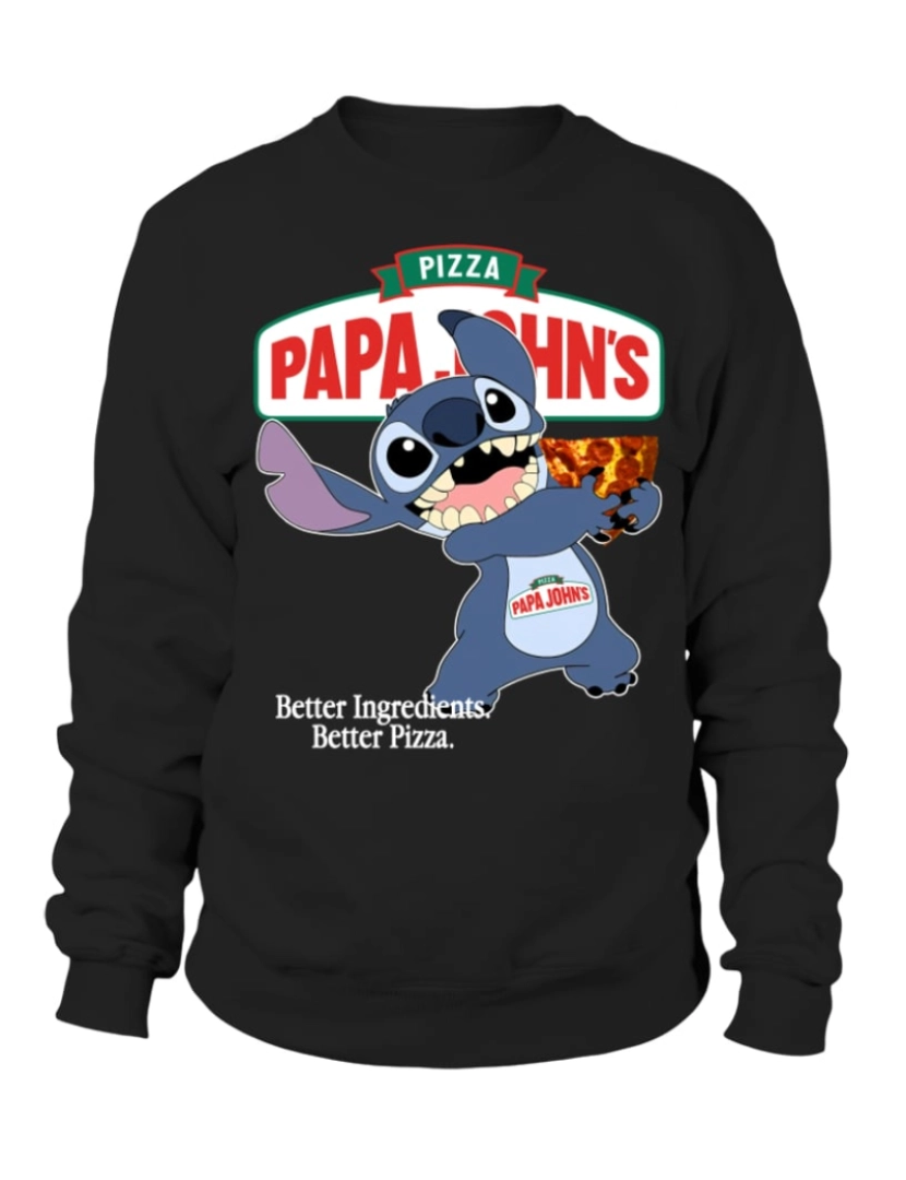 Rockinstone - moletom Moletom Papa john'x CrewneckMoletom com capuz-S