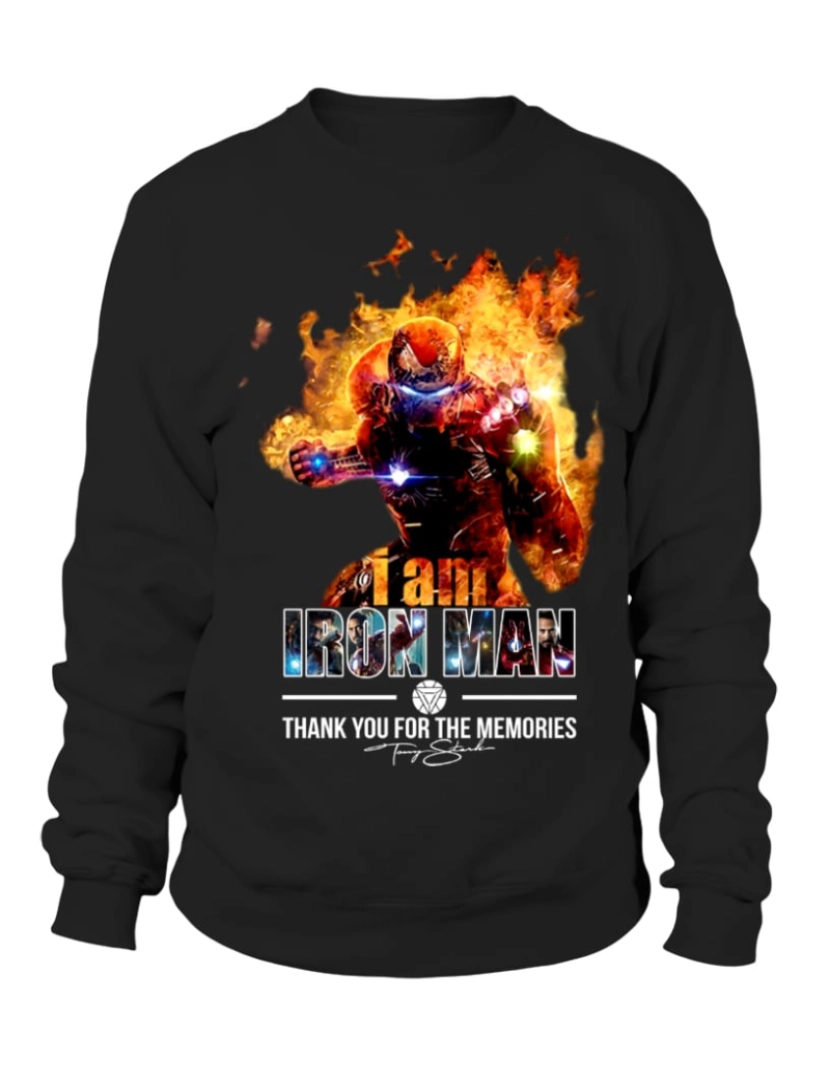 imagem de moletom Edição Limitada - Moletom Homem de Ferro Moletom CrewneckHoodie-S1