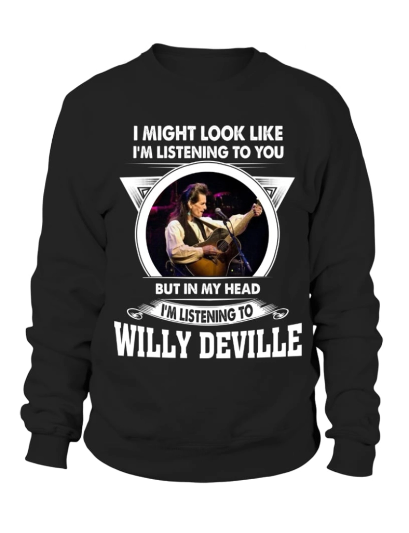 Rockinstone - moletom OUVINDO WILLY DEVILLE moletom CrewneckHoodie moletom-S