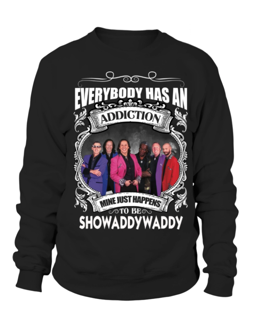 Rockinstone - moletom Moletom TO BE SHOWADDYWADDY Moletom CrewneckHoodie-S