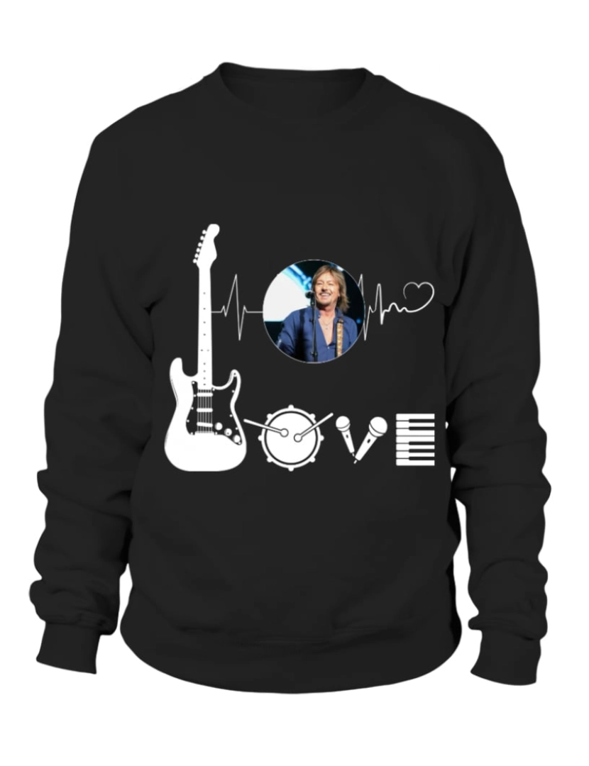 Rockinstone - moletom CHRIS NORMAN IN MY HEARTBEAT moletom CrewneckHoodie moletom-S