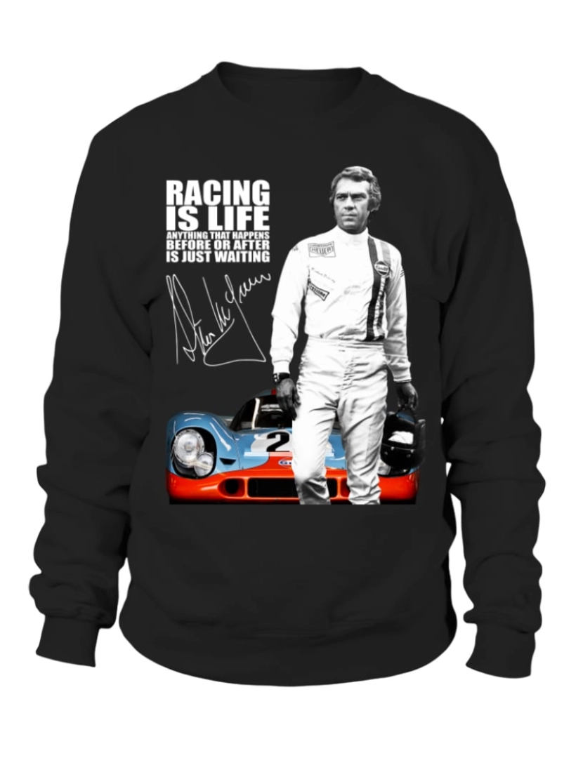 Rockinstone - moletom Steve McQueen - Le Mans (6) moletom CrewneckHoodie moletom-S