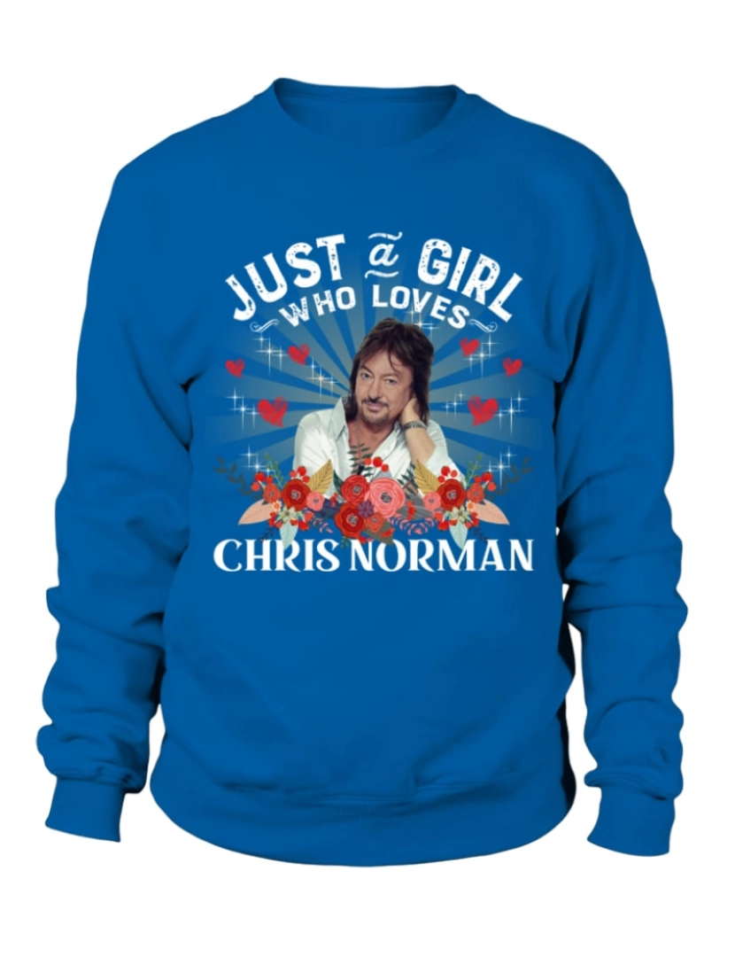 imagem de moletom APENAS UMA MENINA QUE AMA CHRIS NORMAN moletom CrewneckHoodie moletom-S1