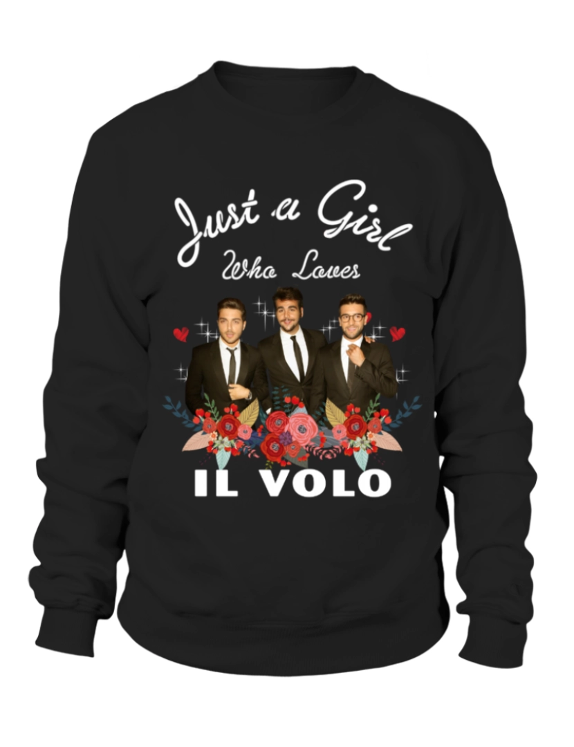 imagem de moletom Moletom GIRL WHO LOVES IL VOLO Moletom CrewneckHoodie-S1