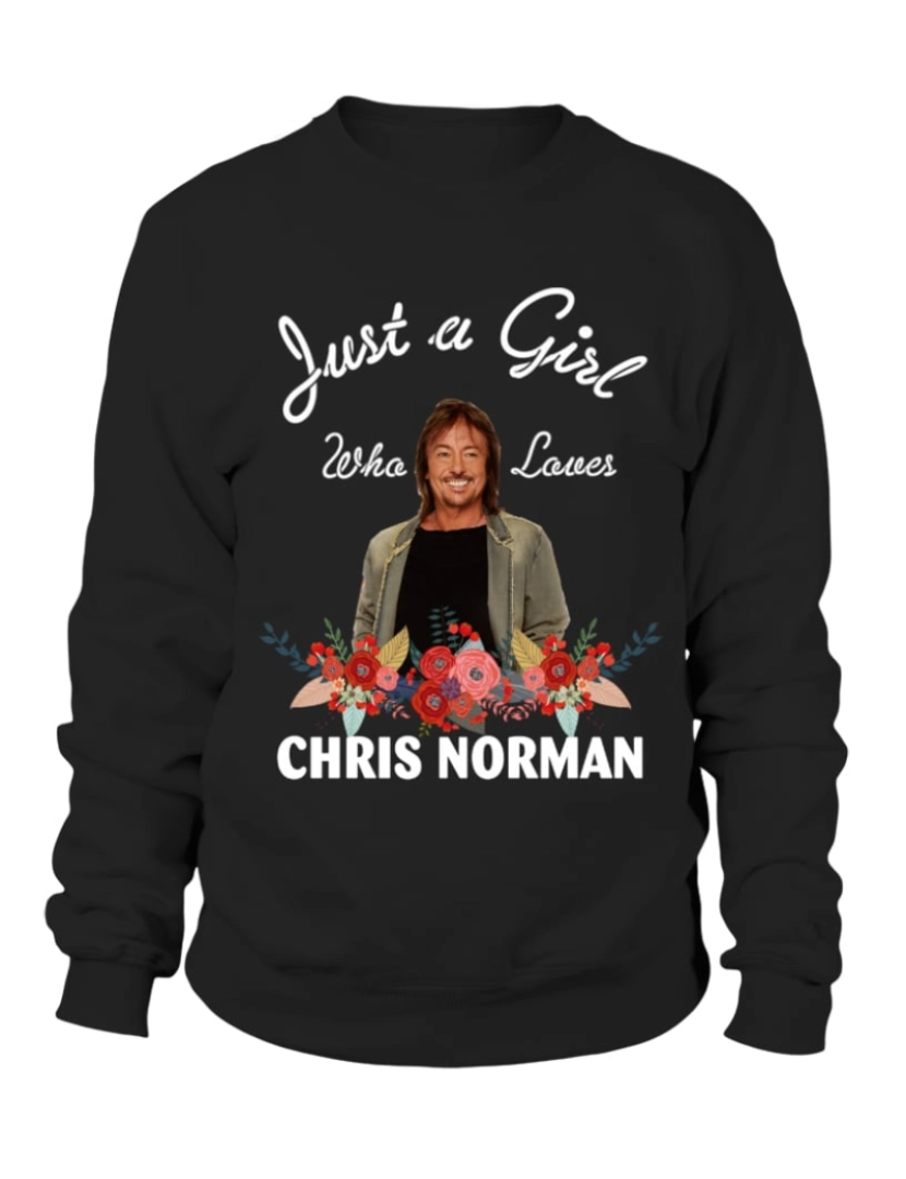 imagem de moletom MENINA QUE AMA CHRIS NORMAN moletom CrewneckHoodie moletom-S1