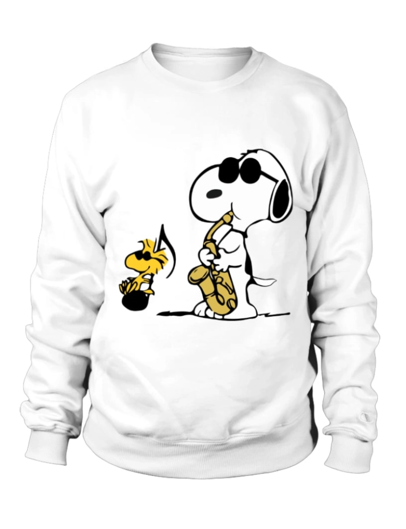 Rockinstone - moletom Moletom SNoopy saxofone CrewneckHoodie moletom-S