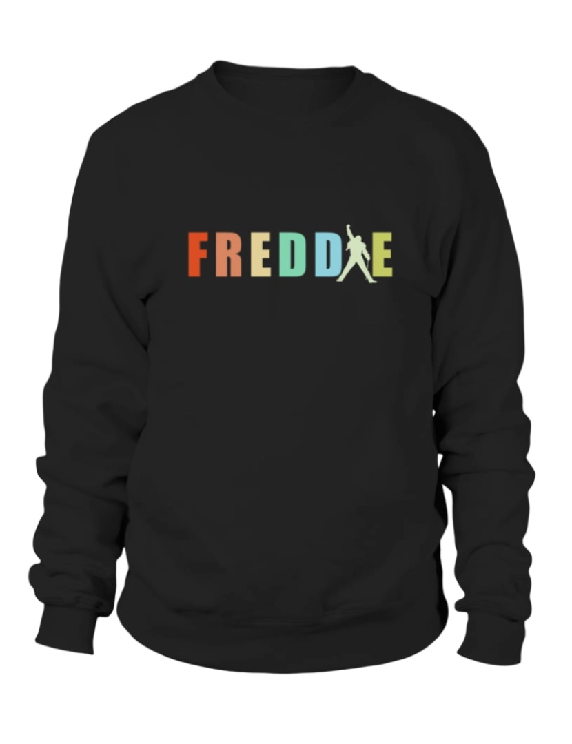 Rockinstone - moletom Moletom Freddie Mercury Edição Limitada Moletom CrewneckHoodie-S