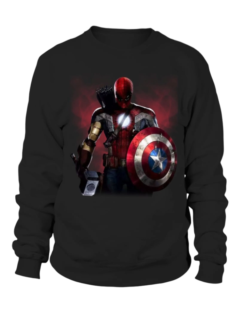 Rockinstone - moletom Moletom Overpowered Marvel Avengers Stan Lee CrewneckHoodie moletom-S