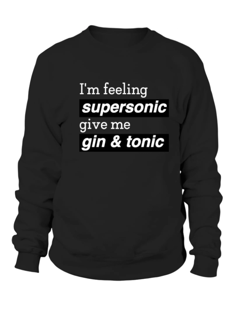 Rockinstone - moletom Estou me sentindo Moletom supersônico CrewneckHoodie moletom-S