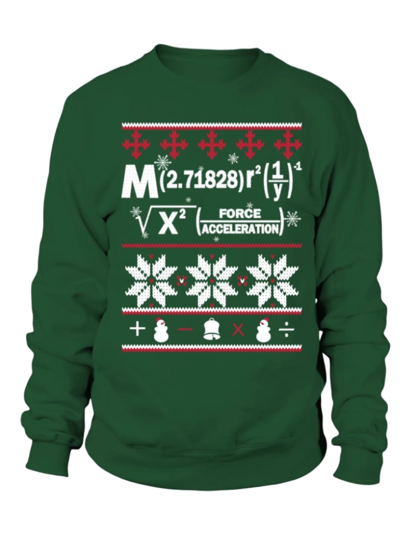 Rockinstone - moletom Natal feio matemático! moletom CrewneckHoodie moletom-S