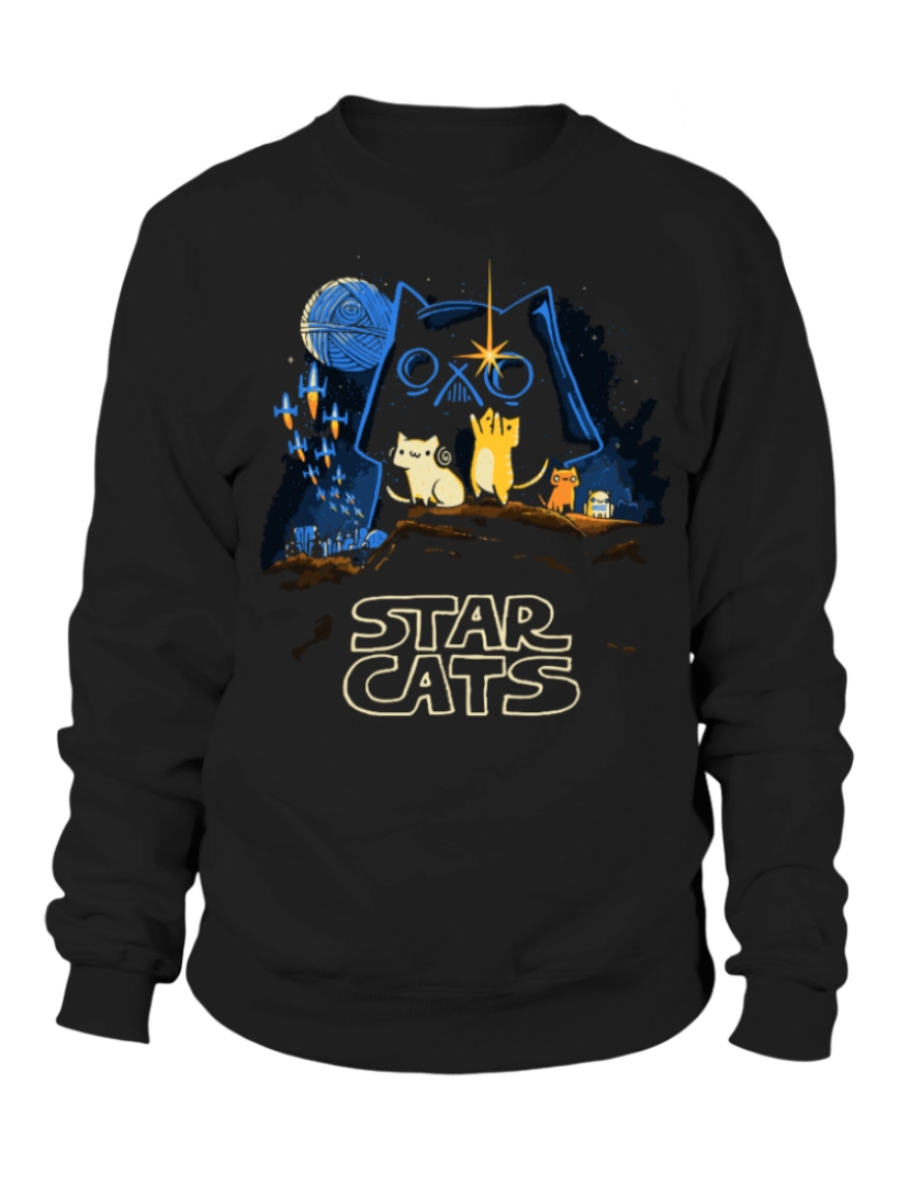 imagem de moletom Moletom Star Cats CrewneckHoodie moletom-S1