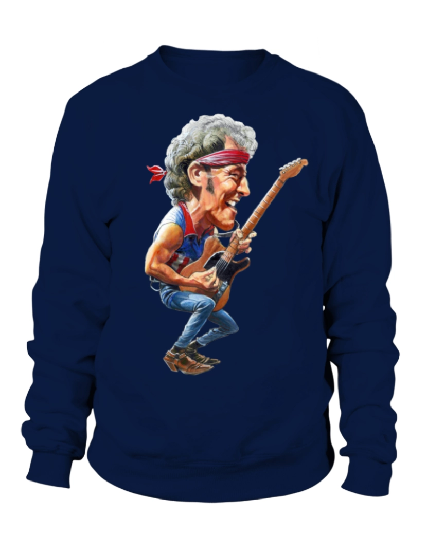 Rockinstone - moletom Moletom NH05 Bruce Springsteen Moletom CrewneckHoodie-S