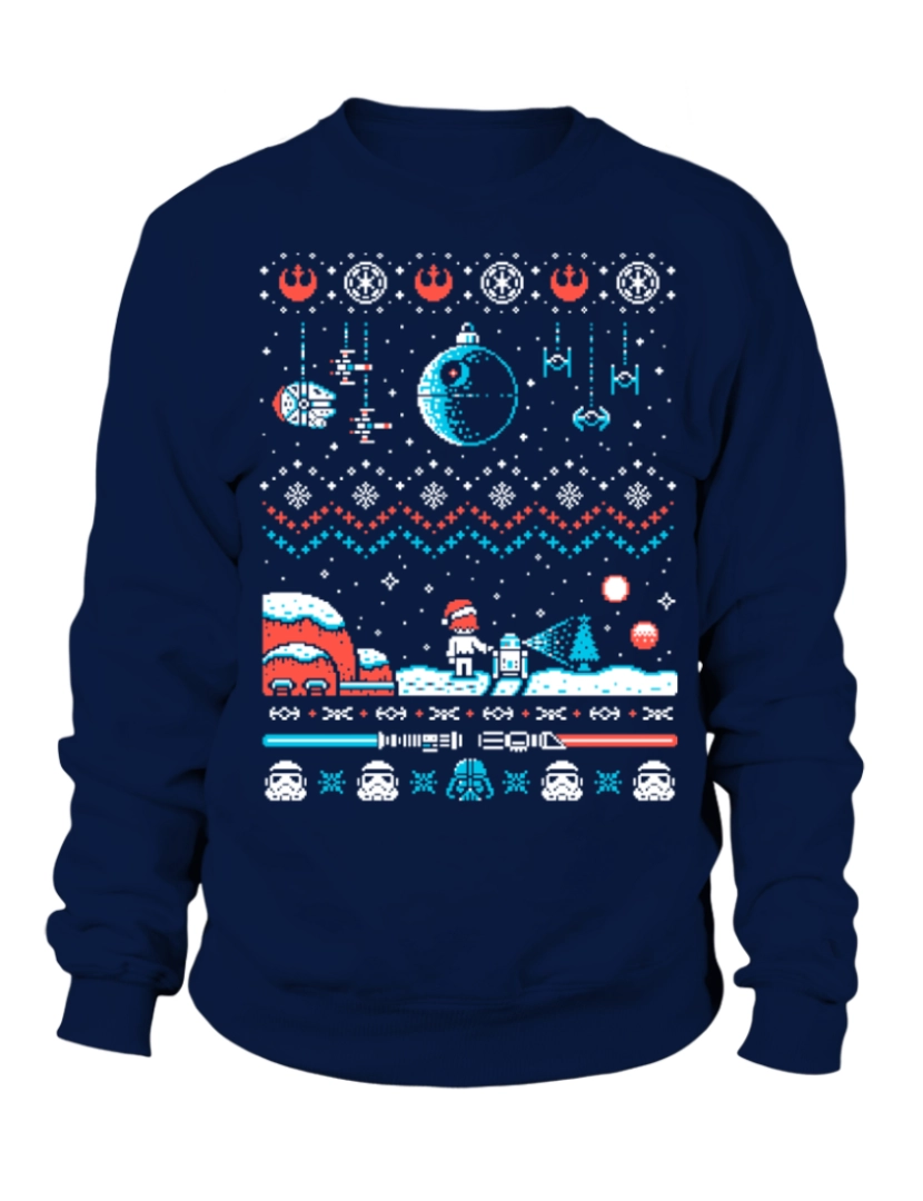 imagem de moletom Moletom Star Wars de Natal CrewneckHoodie moletom-S1