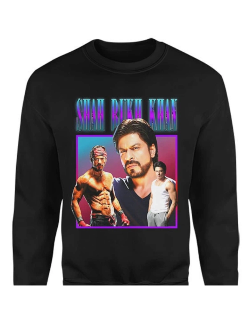 Rockinstone - moletom Moletom SHAH RUKH KHAN CrewneckMoletom com capuz-S