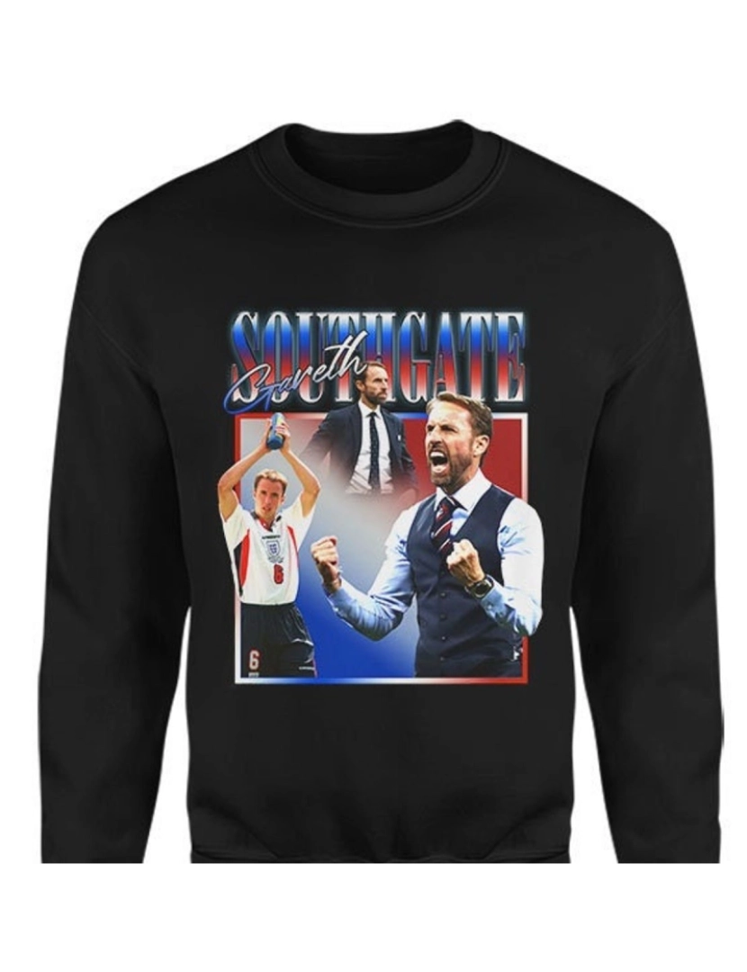 Rockinstone - moletom Moletom GARETH SOUTHGATE para fãs da Inglaterra CrewneckHoodie moletom-S