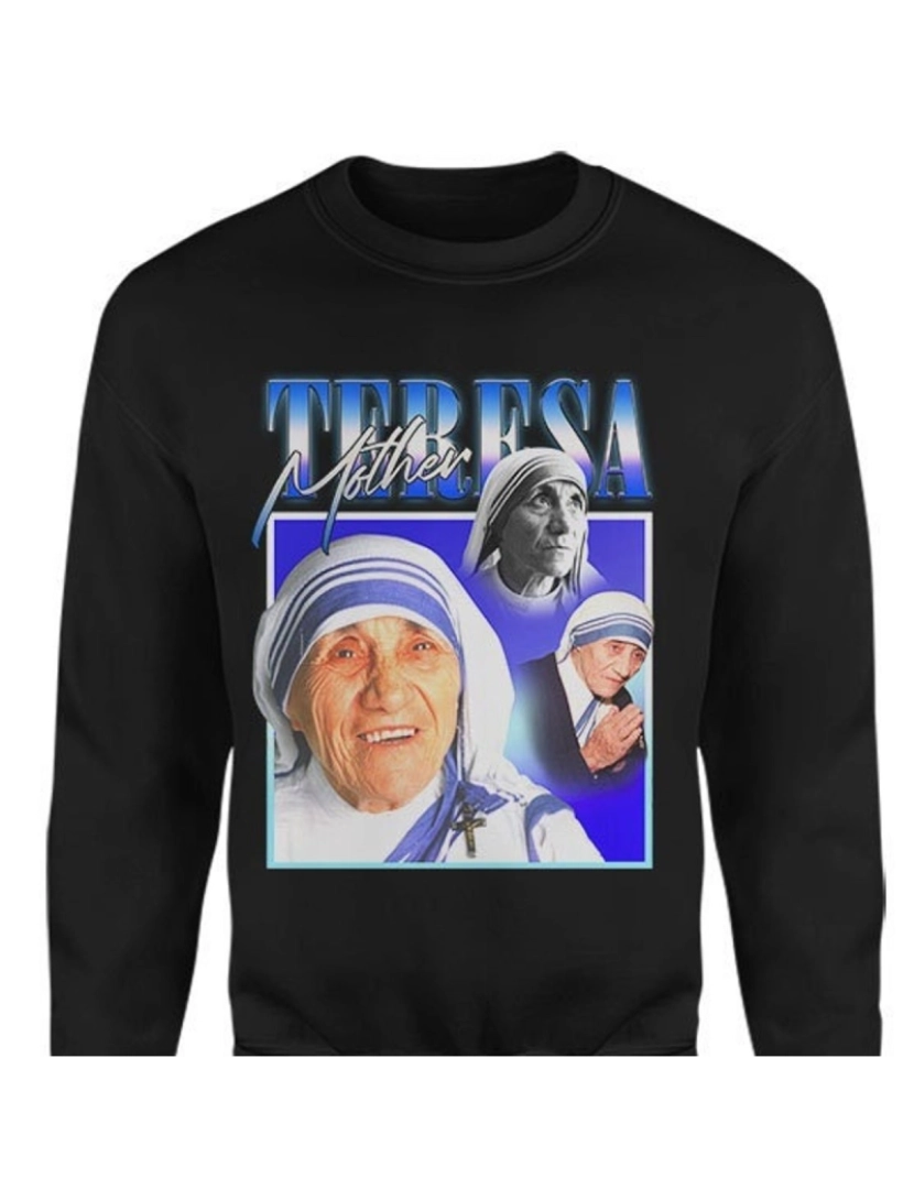 Rockinstone - moletom Moletom MOTHER TERESA para católicos CrewneckMoletom com capuz-S