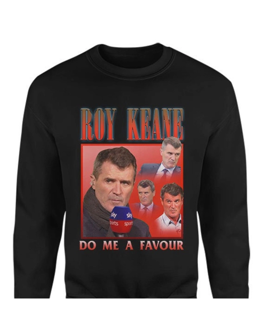 Rockinstone - moletom Moletom ROY KEANE para fãs de futebol CrewneckMoletom com capuz-S