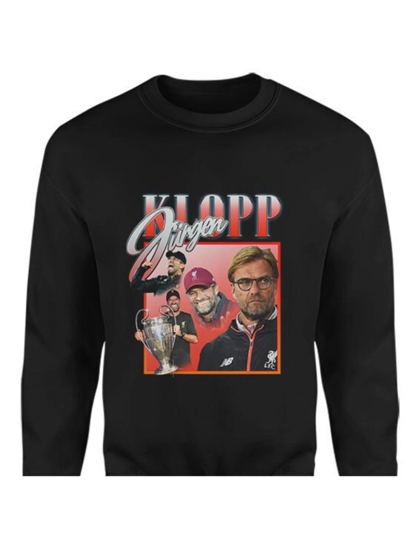 Rockinstone - moletom JURGEN KLOPP Moletom para fãs de futebol CrewneckMoletom com capuz-S