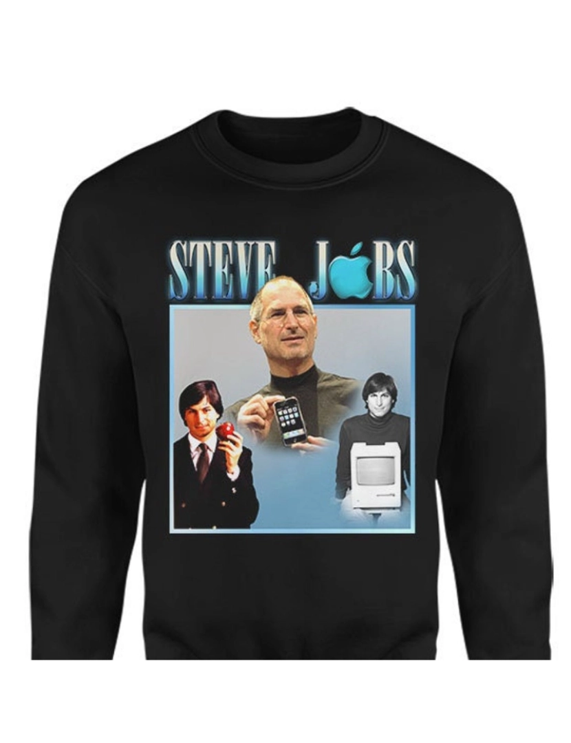 Rockinstone - moletom Moletom STEVE JOBS CrewneckHoodie moletom-S