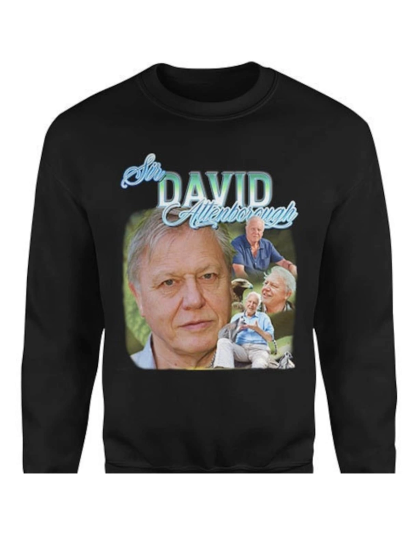 imagem de moletom DAVID ATTENBOROUGH Moletom Homage CrewneckMoletom com capuz-S1