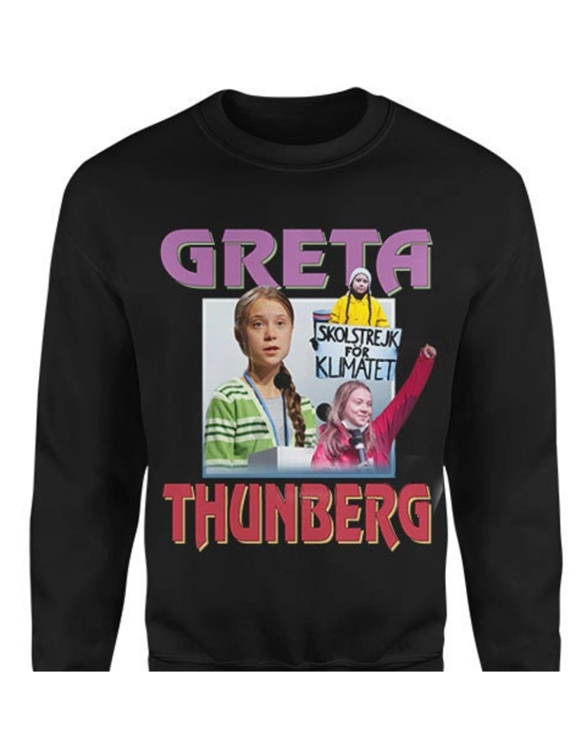 Rockinstone - moletom GRETA THUNBERG Homage Moletom CrewneckHoodie moletom-S