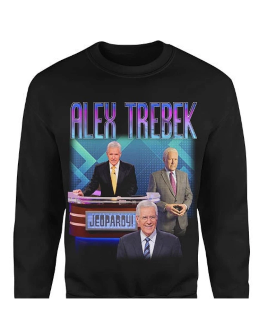 Rockinstone - moletom ALEX TREBEK Homage Sweater CrewneckMoletom com capuz-S