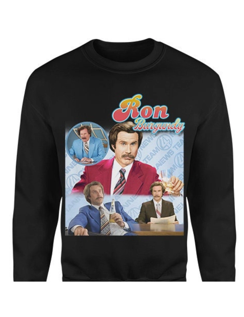 imagem de moletom RON BURGUNDY Homage Moletom CrewneckHoodie moletom-S1