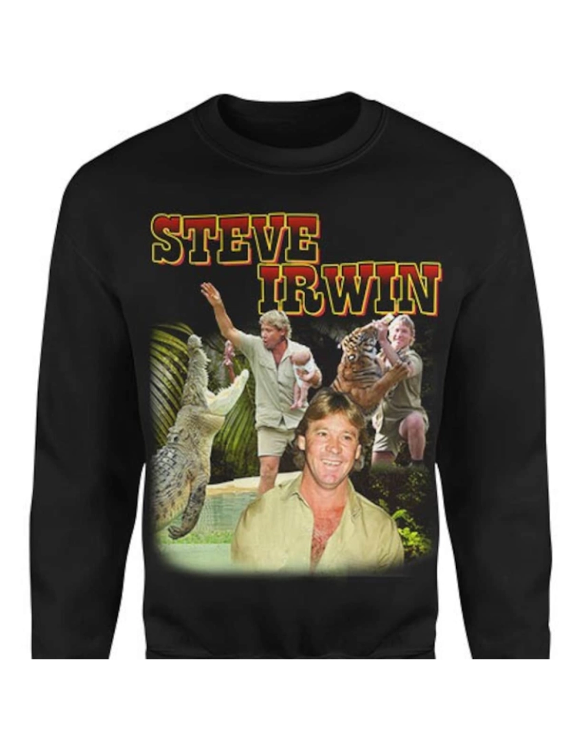 imagem de moletom STEVE IRWIN Homage Moletom CrewneckHoodie moletom-S1