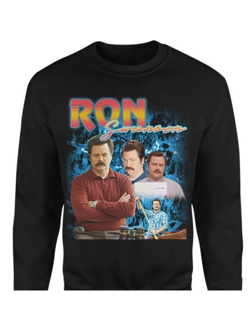 Rockinstone - moletom RON SWANSON Homage Moletom CrewneckHoodie moletom-S