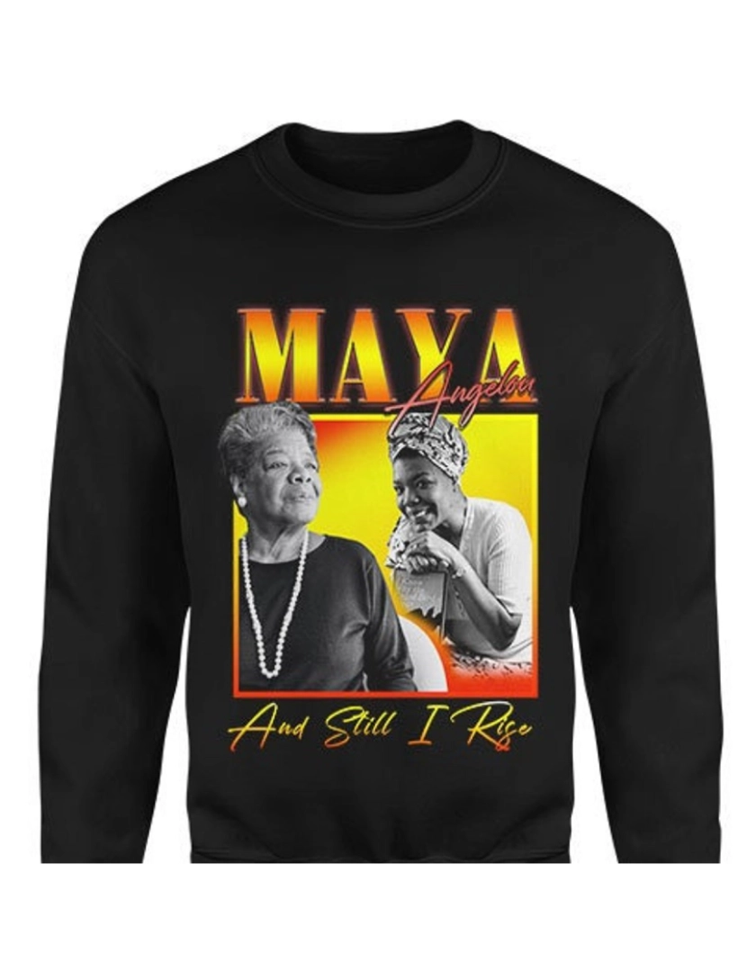 Rockinstone - moletom Moletom MAYA ANGELOU Homage CrewneckMoletom com capuz-S