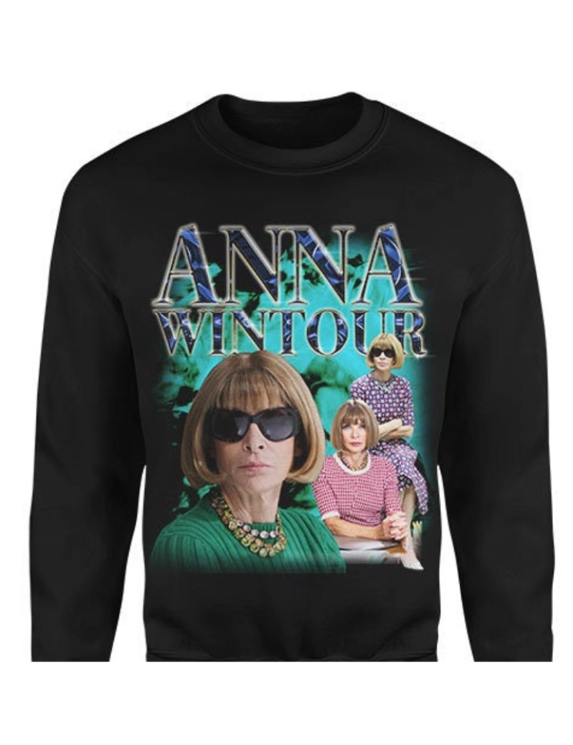 Rockinstone - moletom Moletom ANNA WINTOUR Homage feminino CrewneckHoodie moletom-S