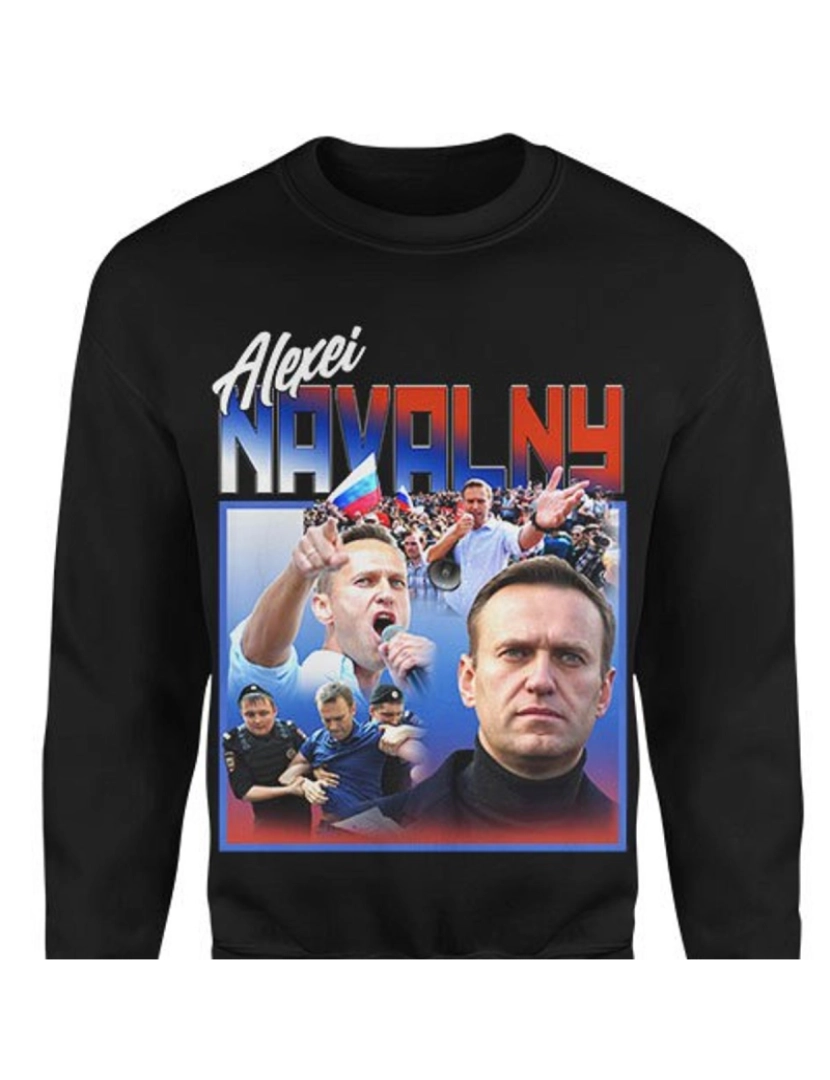 Rockinstone - moletom ALEXEI NAVALNY Homage Moletom CrewneckHoodie moletom-S