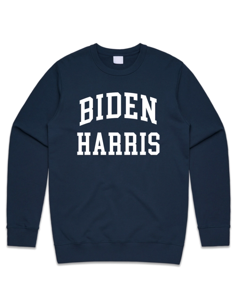 Rockinstone - moletom Biden Harris College Jumper Sweater Moletom EUA Eleições 2024 Vote em Biden Harris para presidente CrewneckHoodie-S