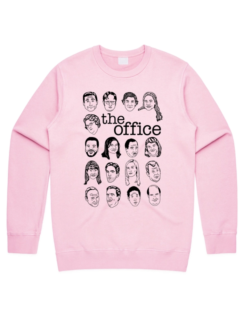 Rockinstone - moletom O personagem do escritório dos EUA enfrenta o suéter suéter Michael Scott Dwight Schrute engraçado CrewneckHoodie moletom-S