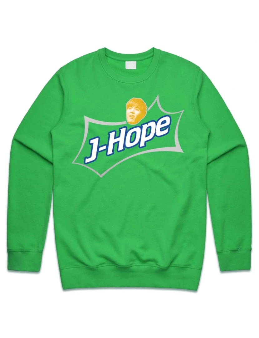 imagem de moletom J-Hope Soda Jumper Suéter Moletom Meme Kpop Love Yourself Tour Engraçado CrewneckHoodie-S1