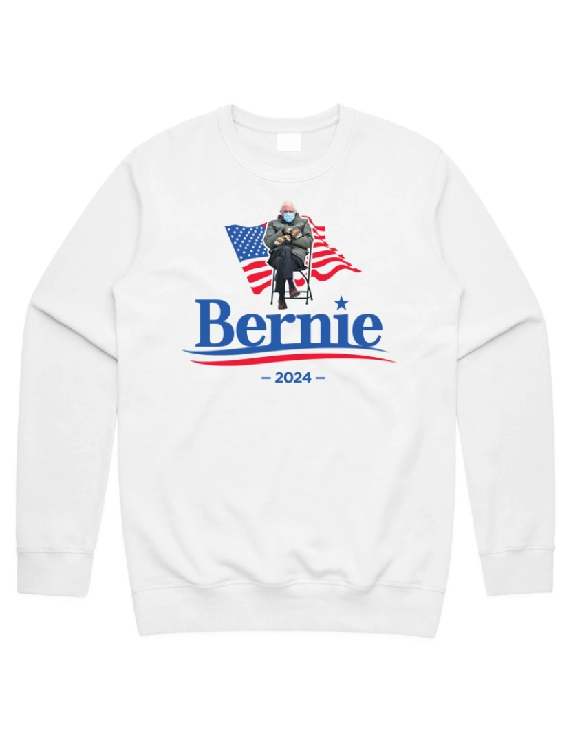 Rockinstone - moletom Bernie Sanders 2024 Jumper Camisola Moletom Engraçado Meme Campanha Eleitoral dos EUA 2020 Bernie Para Presidente CrewneckHoodie-S