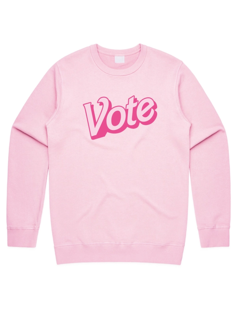 imagem de moletom Vote rosa jumper camisola moletom campanha eleitoral dos EUA para o presidente camisa bonito retro CrewneckHoodie moletom-S1