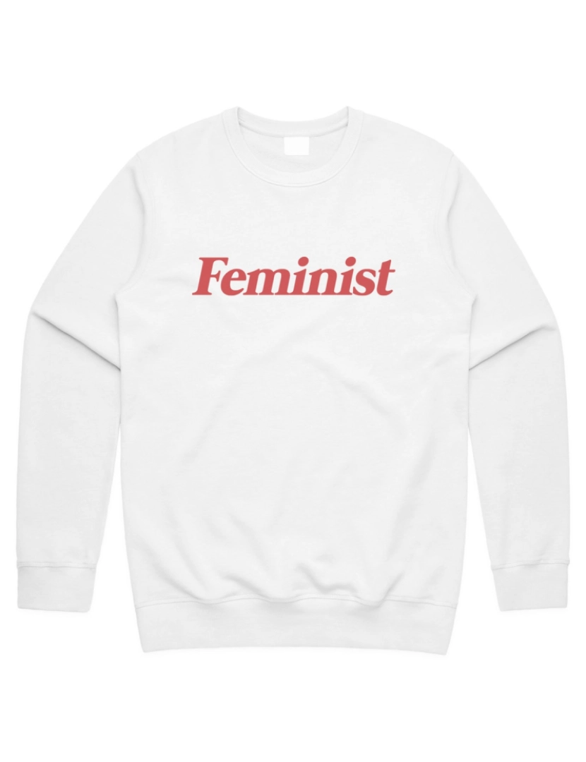 Rockinstone - moletom Suéter feminista com slogan, declaração de feminismo, empoderamento feminino, grunge, gola redonda, moletom com capuz