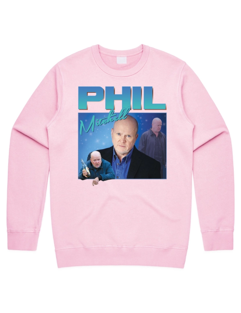 Rockinstone - moletom Phil Mitchell Homage Jumper Suéter Moletom Engraçado UK Tribute Gift TV Fan 90's Legend CrewneckHoodie-S