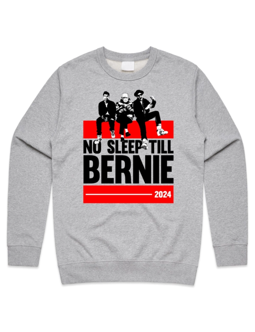 imagem de moletom No Sleep Till Bernie Sanders 2024 Jumper Suéter Moletom Meme Brooklyn Vote em Bernie CrewneckHoodie-S1