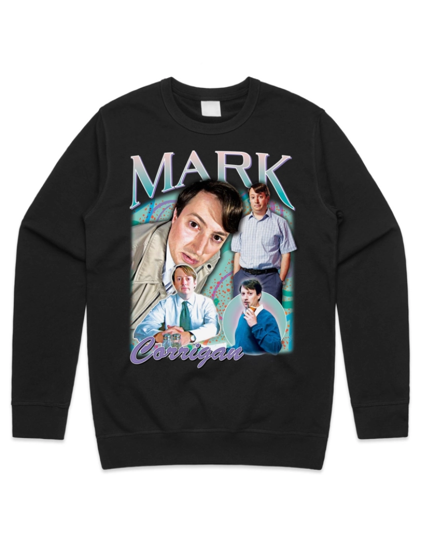 imagem de moletom Mark Corrigan Homenagem Jumper Suéter Moletom Engraçado Programa de TV Britânico Presente Super Mão Mens Womens CrewneckHoodie moletom-S1